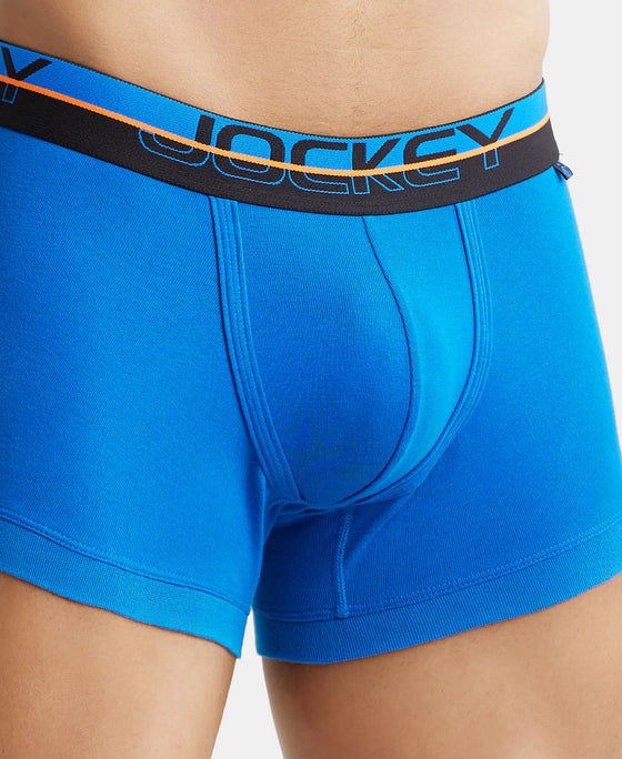 Super Combed Cotton Rib Solid Trunk with Ultrasoft Waistband - Rich Royal Blue-7