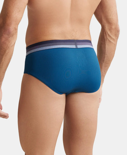 Microfiber Elastane Solid Brief with StayDry Treatment - Poseidon-3