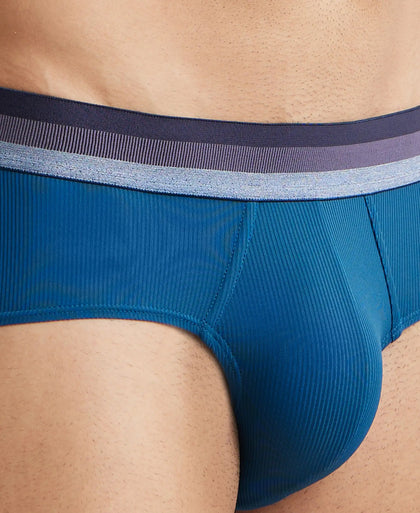 Microfiber Elastane Solid Brief with StayDry Treatment - Poseidon-6