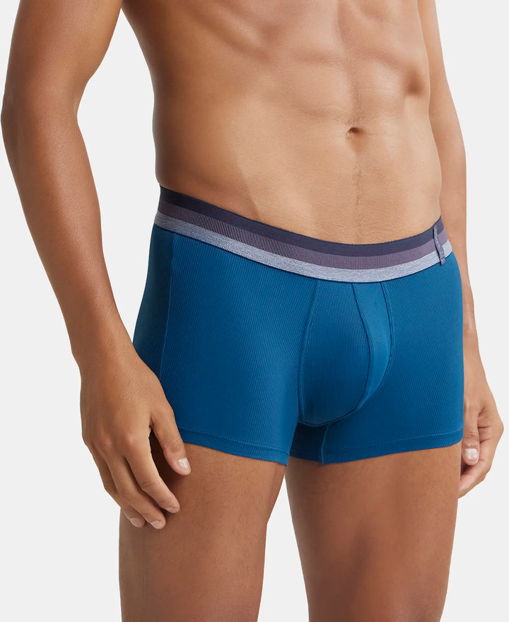 Supima Cotton Elastane Stretch Solid Brief with Ultrasoft Waistband - Gunmetal-2