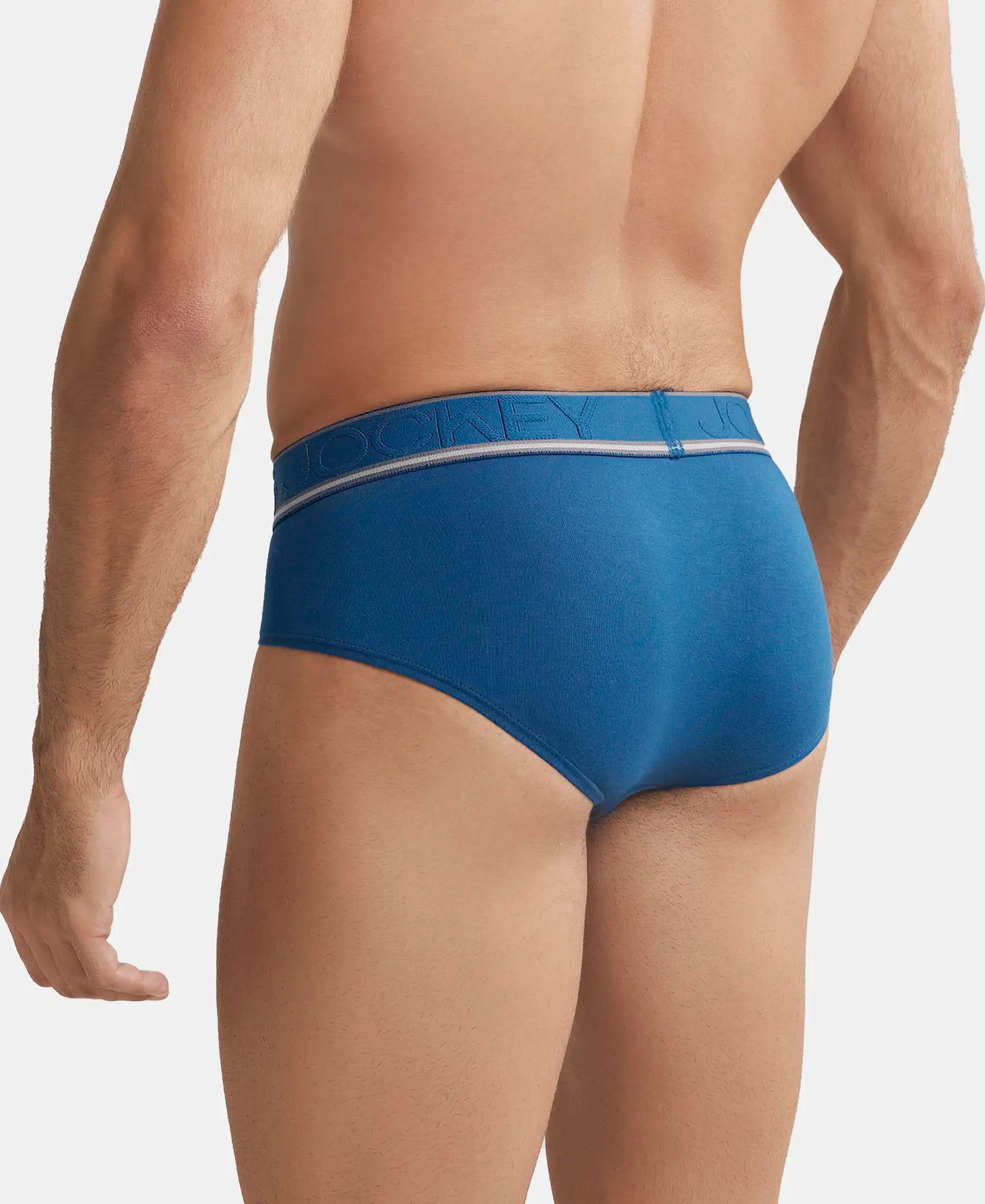 Tencel Micro Modal Elastane Solid Brief with StayFresh Properties - Poseidon-3