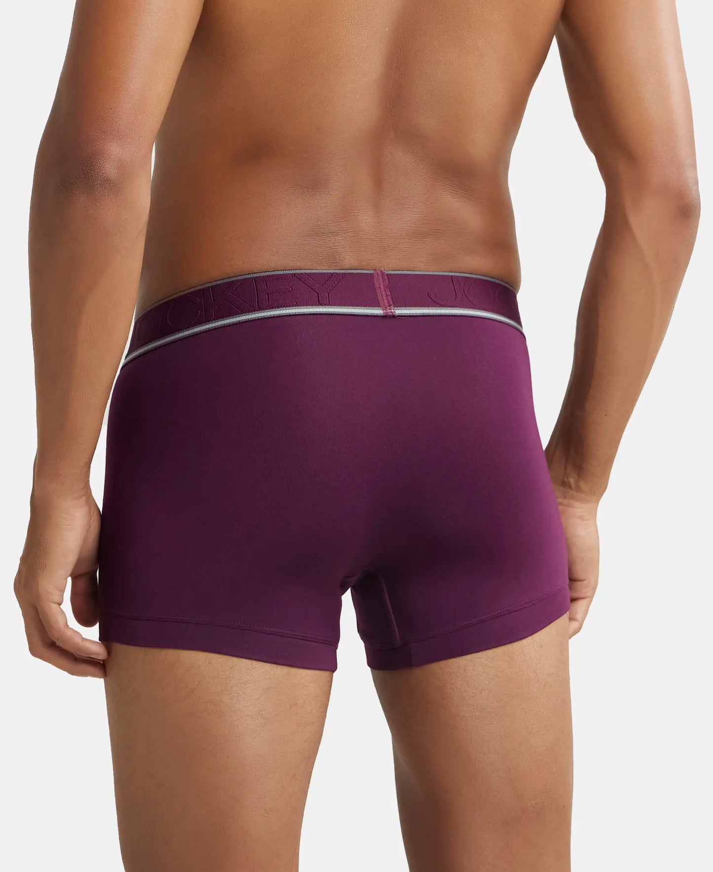 Tencel Micro Modal Elastane Solid Trunk with Natural StayFresh Properties - Potent Purple-3
