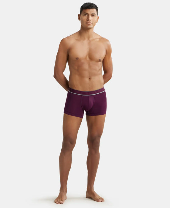 Tencel Micro Modal Elastane Solid Trunk with Natural StayFresh Properties - Potent Purple-4