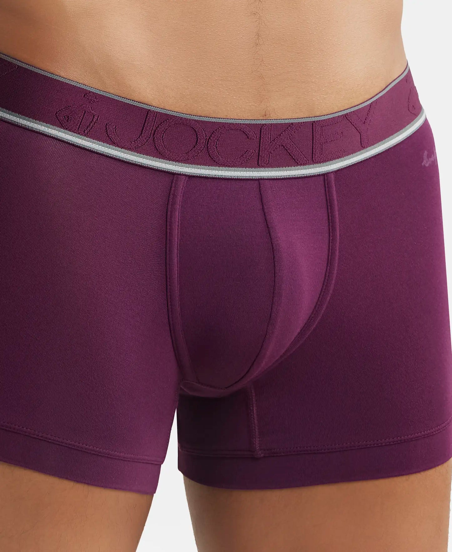 Tencel Micro Modal Elastane Solid Trunk with Natural StayFresh Properties - Potent Purple-6