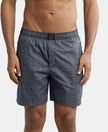 Tencel Lyocell Cotton Checkered Boxer Shorts - Graphite-1