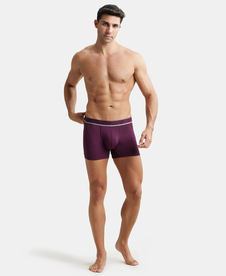Tencel Micro Modal Elastane Printed Trunk with Natural StayFresh Properties - Potent Purple-4