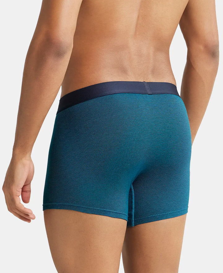 Microfiber Elastane Solid Brief with StayDry Treatment - Gunmetal-3
