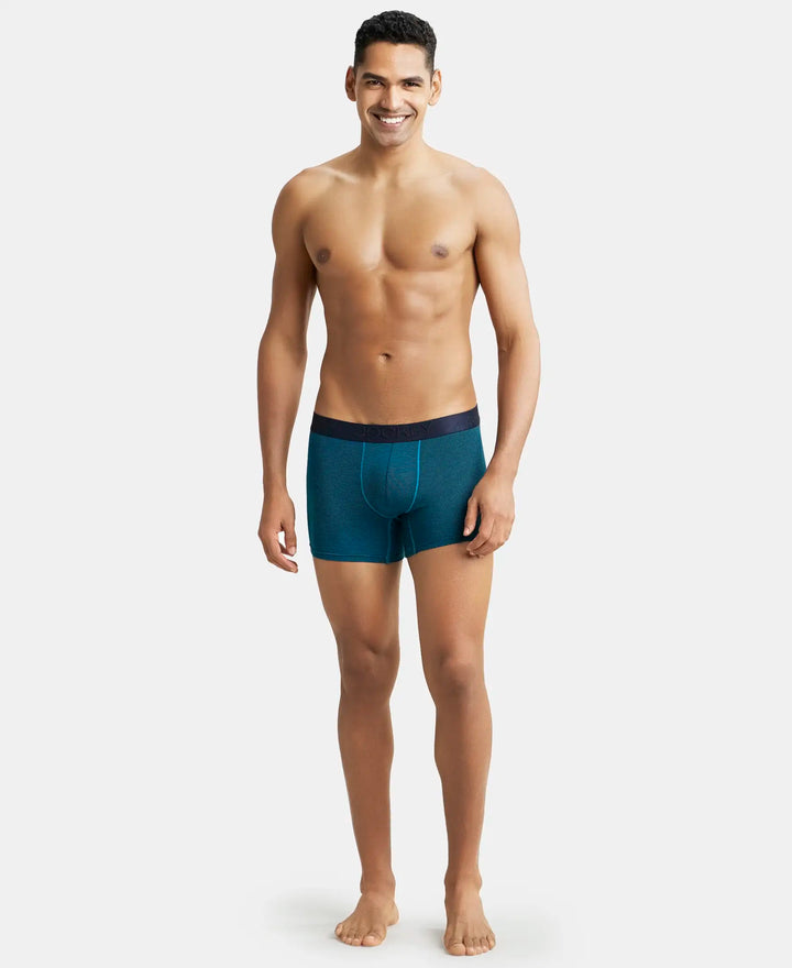 Microfiber Elastane Solid Brief with StayDry Treatment - Gunmetal-4