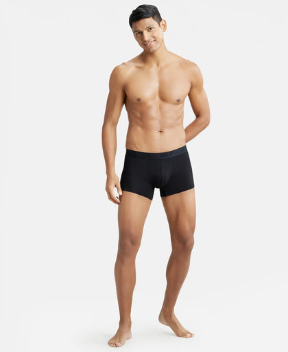 Microfiber Elastane Solid Brief with StayDry Treatment - Midnight Navy-4