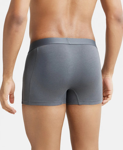 Tencel Micro Modal Cotton Elastane Solid Trunk with Natural StayFresh Properties - Gun Metal-3