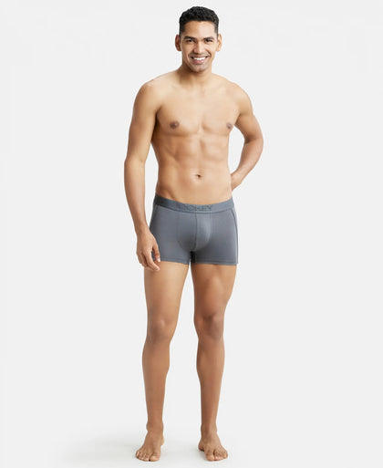 Tencel Micro Modal Cotton Elastane Solid Trunk with Natural StayFresh Properties - Gun Metal-4
