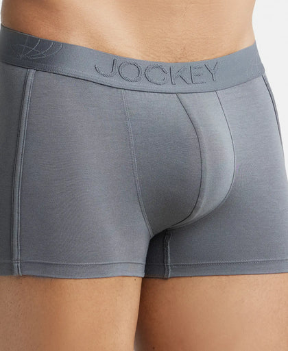 Tencel Micro Modal Cotton Elastane Solid Trunk with Natural StayFresh Properties - Gun Metal-6