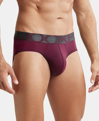 Tactel Microfiber Elastane Solid Brief with Moisture Move Properties - Wine Tasting-2