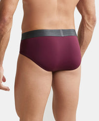 Tactel Microfiber Elastane Solid Brief with Moisture Move Properties - Wine Tasting-3