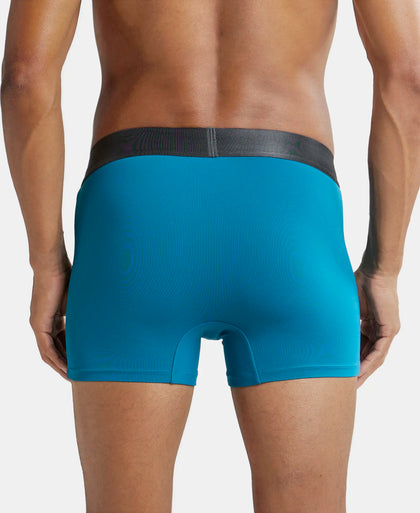 Tactel Microfiber Elastane Solid Trunk with Moisture Move Properties - Ocean Depth-3