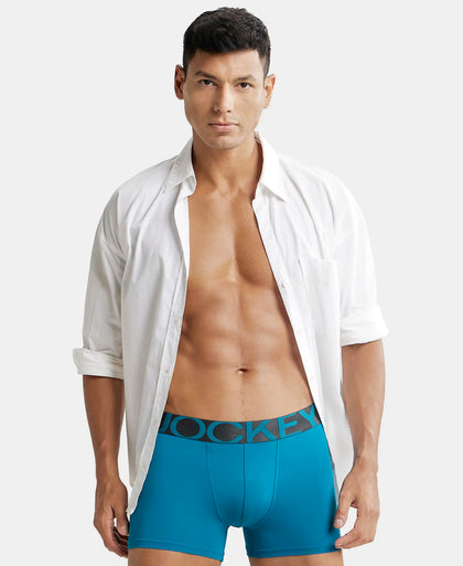 Tactel Microfiber Elastane Solid Trunk with Moisture Move Properties - Ocean Depth-5