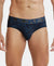 Tactel Microfiber Elastane Printed Brief with Moisture Move Properties - Petrol Base Printed-1