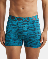 Tactel Microfiber Elastane Printed Trunk with Moisture Move Properties - Ocean Depth Prints-1