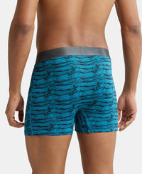 Tactel Microfiber Elastane Printed Trunk with Moisture Move Properties - Ocean Depth Prints-3