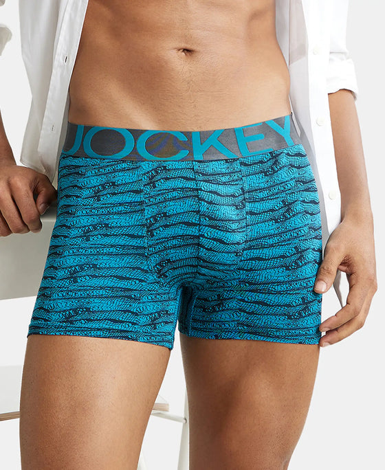 Tactel Microfiber Elastane Printed Trunk with Moisture Move Properties - Ocean Depth Prints-5