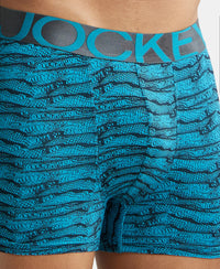 Tactel Microfiber Elastane Printed Trunk with Moisture Move Properties - Ocean Depth Prints-6