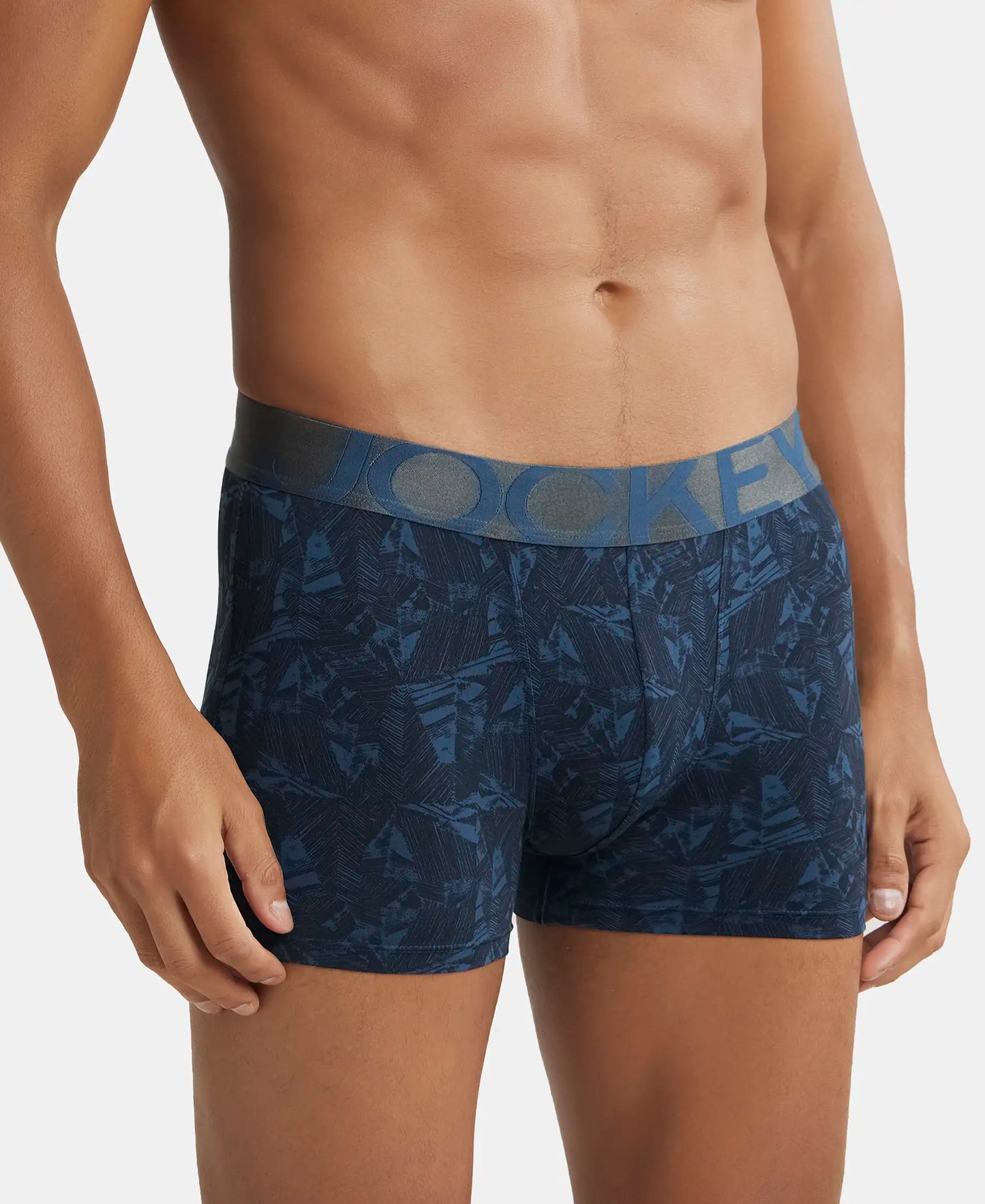 Tencel Micro Modal Elastane Printed Trunk with Natural StayFresh Properties - Potent Purple-2