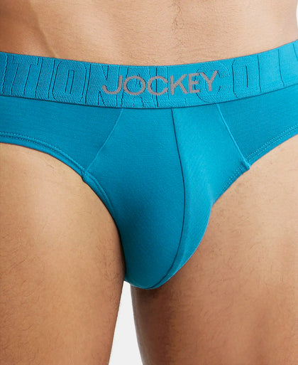 Supima Cotton Elastane Stretch Solid Brief with Ultrasoft Waistband - Ocean Depth-6