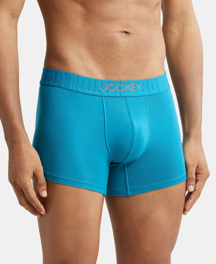 Supima Cotton Elastane Solid Trunk with Ultrasoft Waistband - Ocean Depth-2