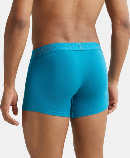 Supima Cotton Elastane Solid Trunk with Ultrasoft Waistband - Ocean Depth-3