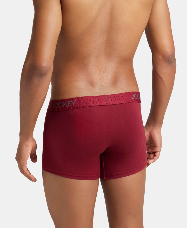 Supima Cotton Elastane Solid Trunk with Ultrasoft Waistband - Red Pepper-3