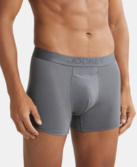 Tencel Micro Modal Cotton Elastane Solid Trunk with Natural StayFresh Properties - Ocean Depth Stripes-2