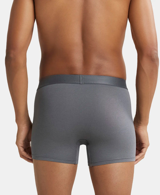 Tencel Micro Modal Cotton Elastane Solid Trunk with Natural StayFresh Properties - Ocean Depth Stripes-3