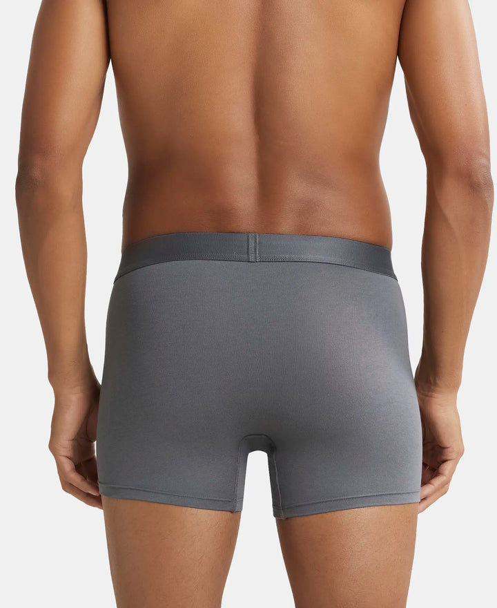 Tencel Micro Modal Cotton Elastane Solid Trunk with Natural StayFresh Properties - Ocean Depth Stripes-3