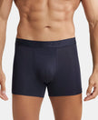 Tencel Micro Modal Cotton Elastane Stretch Solid Boxer Brief with Internal Breathable Mesh - True Navy-1