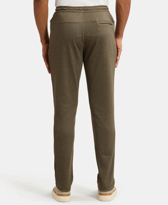 Super Combed Cotton Rich Elastane Stretch Slim Fit All Day Pants with Pockets - Deep Olive-3