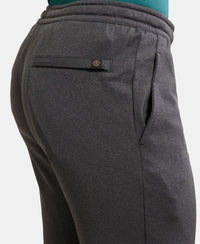 Microfiber Slim Fit All Day Pants with Convenient Side and Back Pockets - Graphite Sand-7