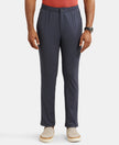 Microfiber Slim Fit All Day Pants with Convenient Side and Back Pockets - Mid Blue Sand-1
