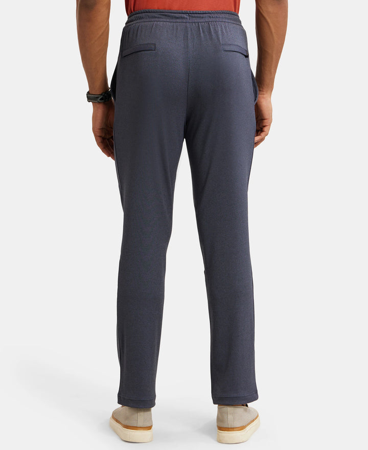 Microfiber Slim Fit All Day Pants with Convenient Side and Back Pockets - Mid Blue Sand-3