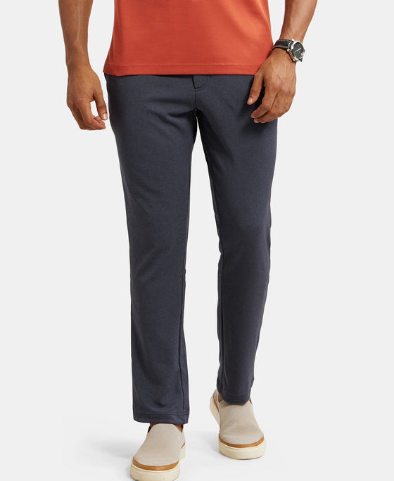 Microfiber Slim Fit All Day Pants with Convenient Side and Back Pockets - Mid Blue Sand-5
