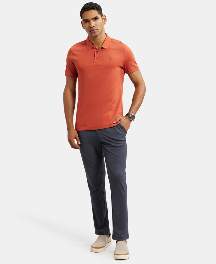 Microfiber Slim Fit All Day Pants with Convenient Side and Back Pockets - Mid Blue Sand-6
