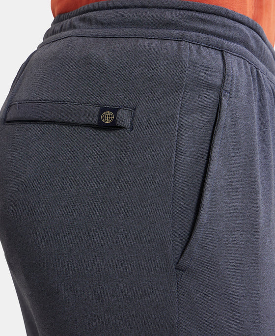 Microfiber Slim Fit All Day Pants with Convenient Side and Back Pockets - Mid Blue Sand-7