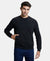 Super Combed Cotton Rich Plated Sweatshirt with Zipper Pockets - Black-1