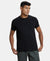 Super Combed Supima Cotton Round Neck Half Sleeve T-Shirt - Black-1
