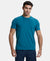 Super Combed Supima Cotton Round Neck Half Sleeve T-Shirt - Blue Coral-1