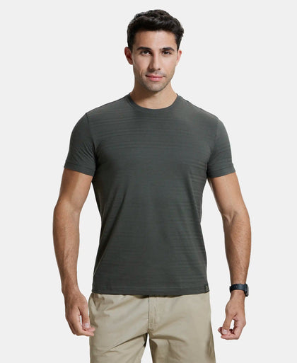 Tactel Microfiber Elastane Printed Brief with Moisture Move Properties - Ebony Grey Prints-1