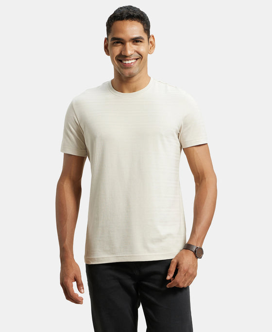Super Combed Supima Cotton Round Neck Half Sleeve T-Shirt - Moonstruck-1