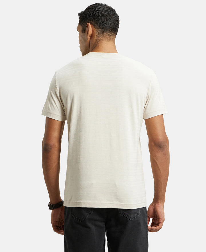 Super Combed Supima Cotton Round Neck Half Sleeve T-Shirt - Moonstruck-3