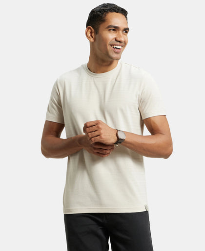 Super Combed Supima Cotton Round Neck Half Sleeve T-Shirt - Moonstruck-5