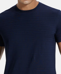 Super Combed Supima Cotton Round Neck Half Sleeve T-Shirt - True Navy-7