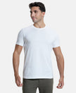 Super Combed Supima Cotton Round Neck Half Sleeve T-Shirt - White-1